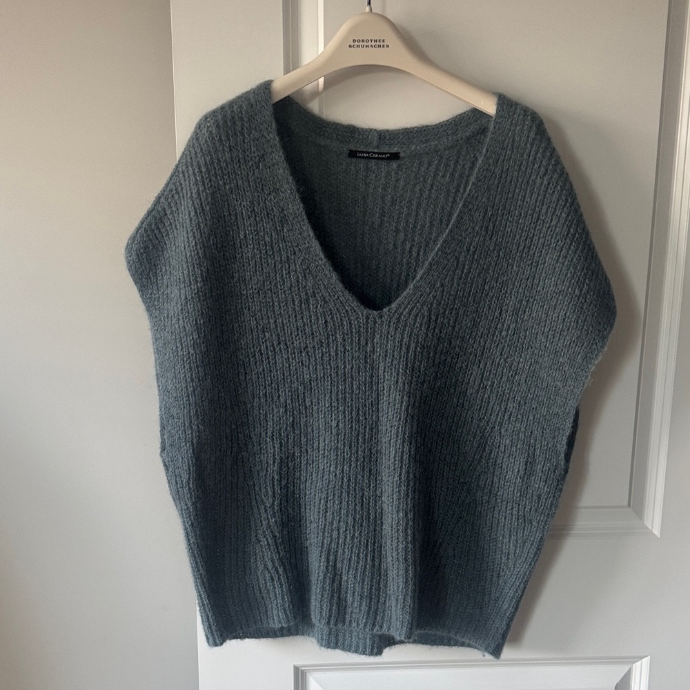 Cozy Gray V-Neck Sweater
